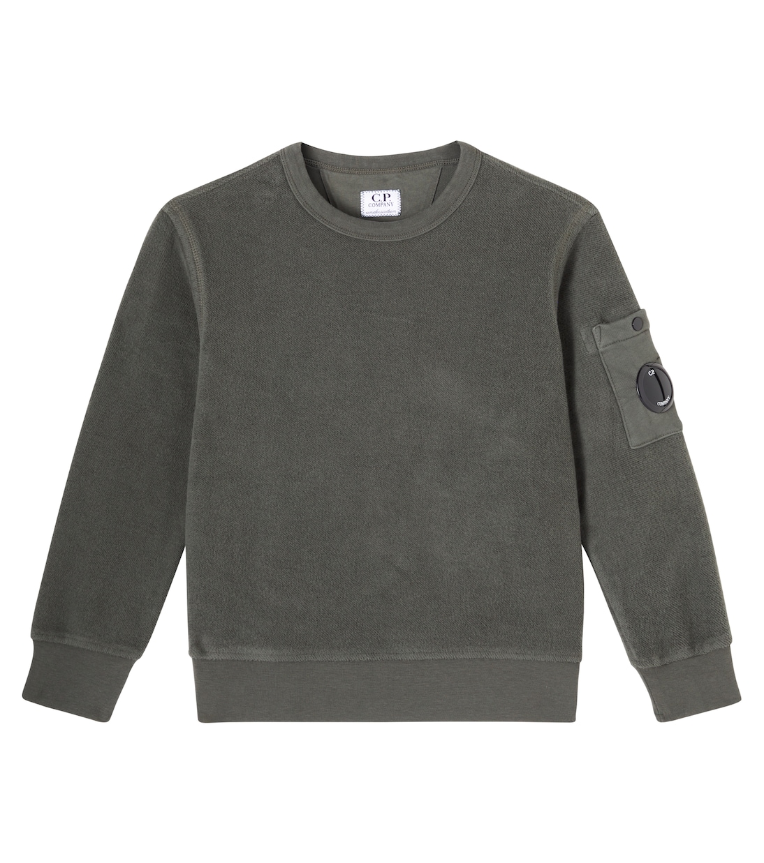 

Хлопковая толстовка с логотипом C.P. Company Kids, Grape Leaf Green