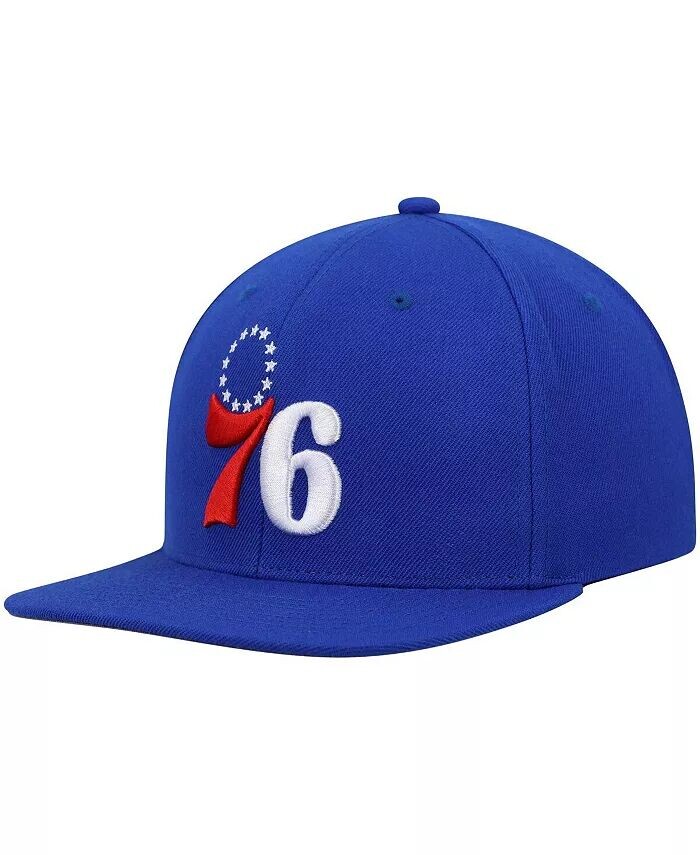 

Мужская кепка Snapback Royal Philadelphia 76Ers Ground 2.0 Mitchell & Ness, синий