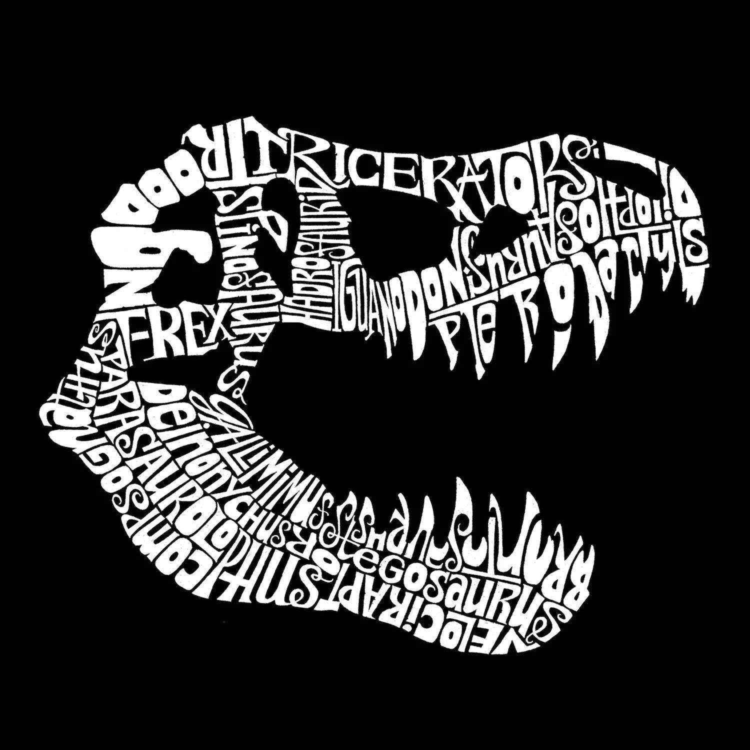 

Trex — мужская футболка с рисунком Word Art LA Pop Art