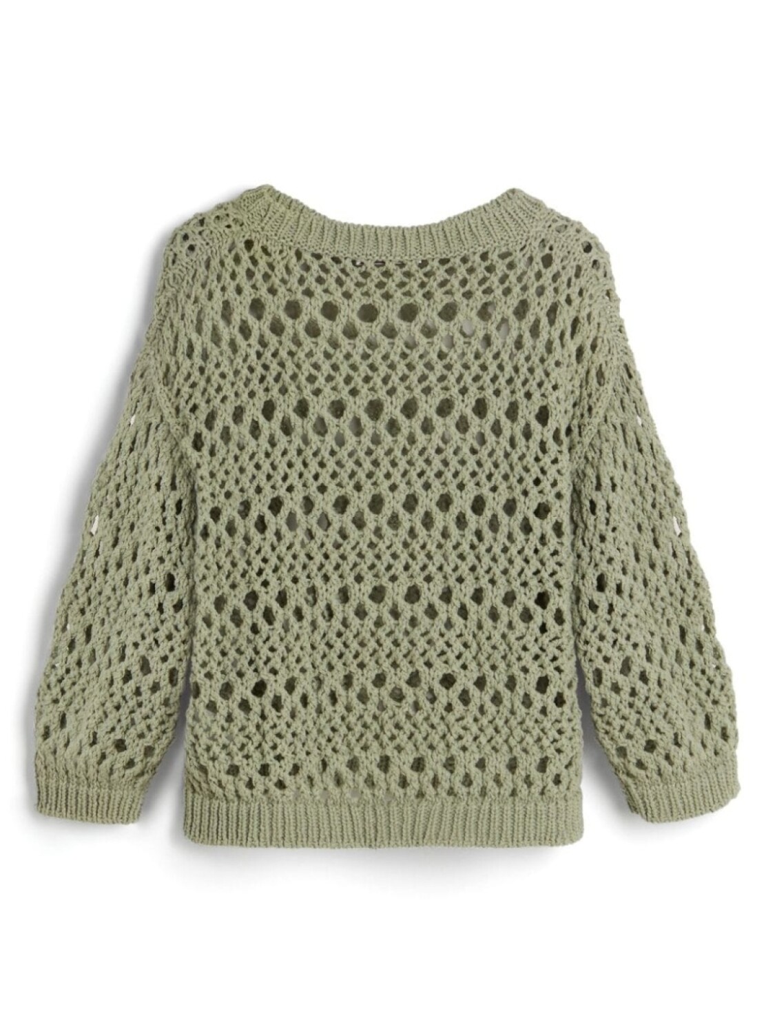 Brunello Cucinelli Kids джемпер из смесового хлопка, зеленый — фото 2