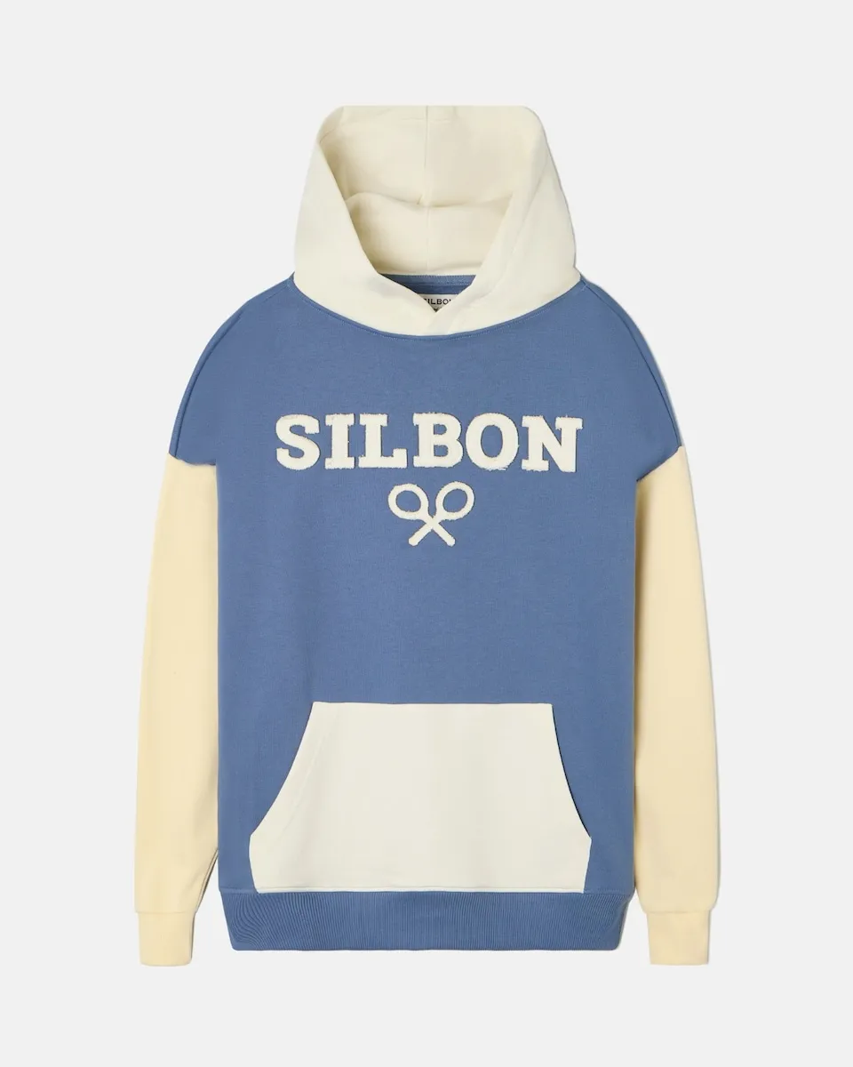 

Толстовка специального кроя в разноцветном цвете индиго Silbon, синий