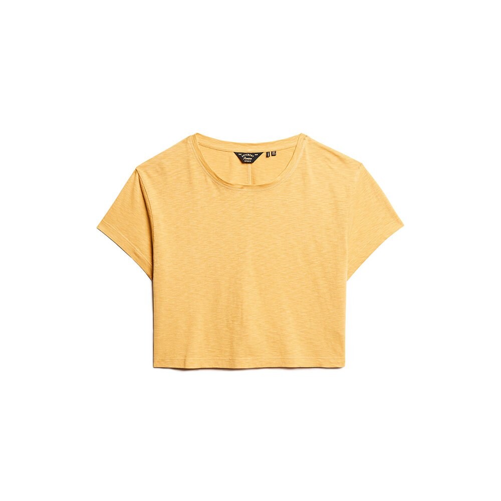 Футболка с коротким рукавом Superdry Slouchy Cropped, желтый — фото 3