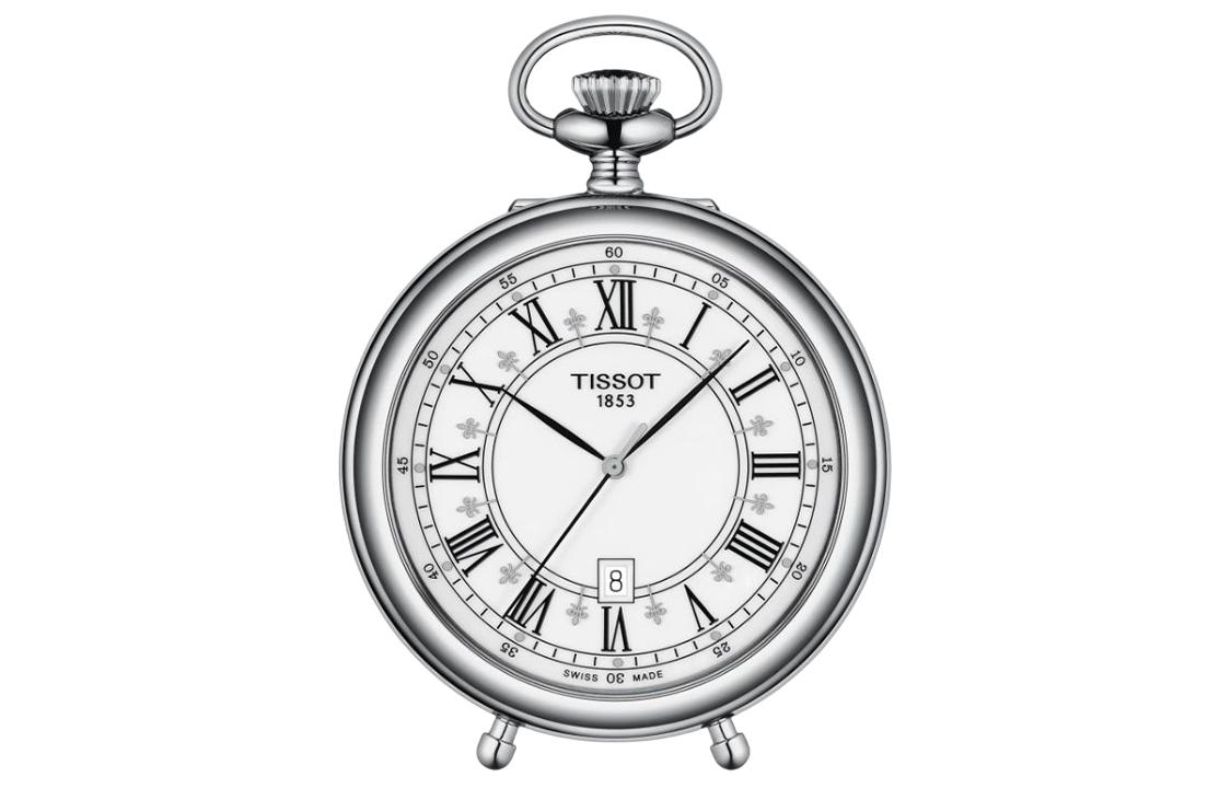 

TISSOT Кварцевый механизм латунный корпус карманные часы 49,6 мм унисекс white T866.410.99.013.00