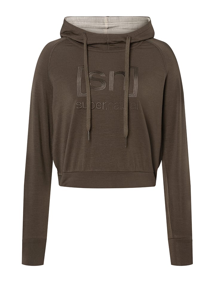 

Толстовка super.natural Hoodie Liquid, коричневый