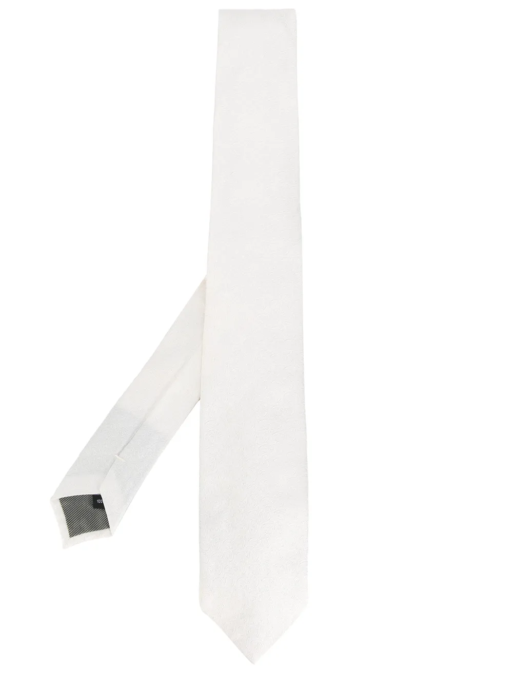 

Галстук с принтом пейсли Dell'Oglio, белый