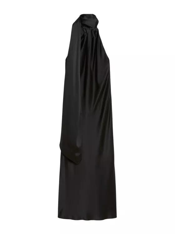

Шелковое платье моли Max Mara, черный