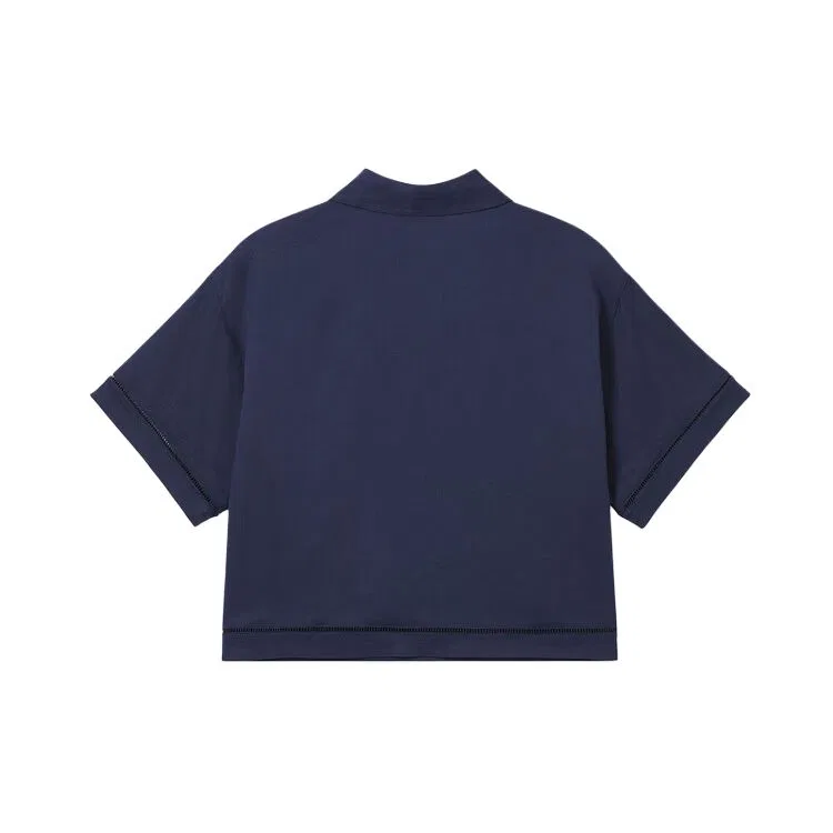 Поло Lacoste 166/Navy Blue — фото 3