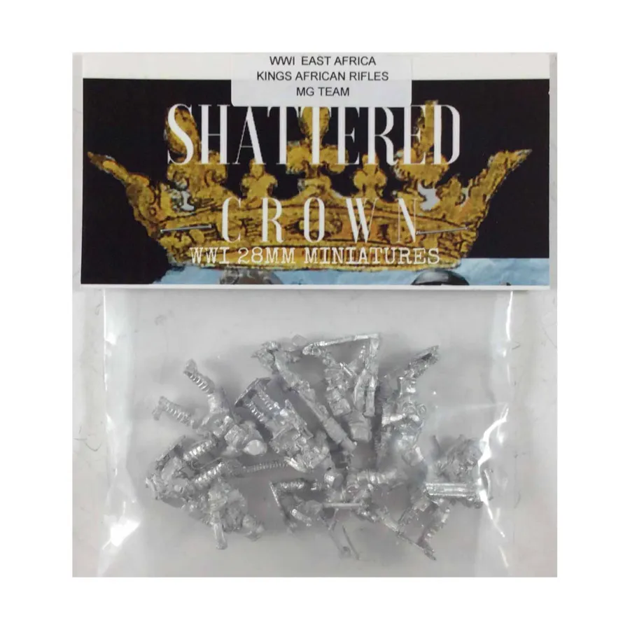

Команда Kings African Rifles MG, WWI Shattered Crown Miniatures - East Africa (28mm)