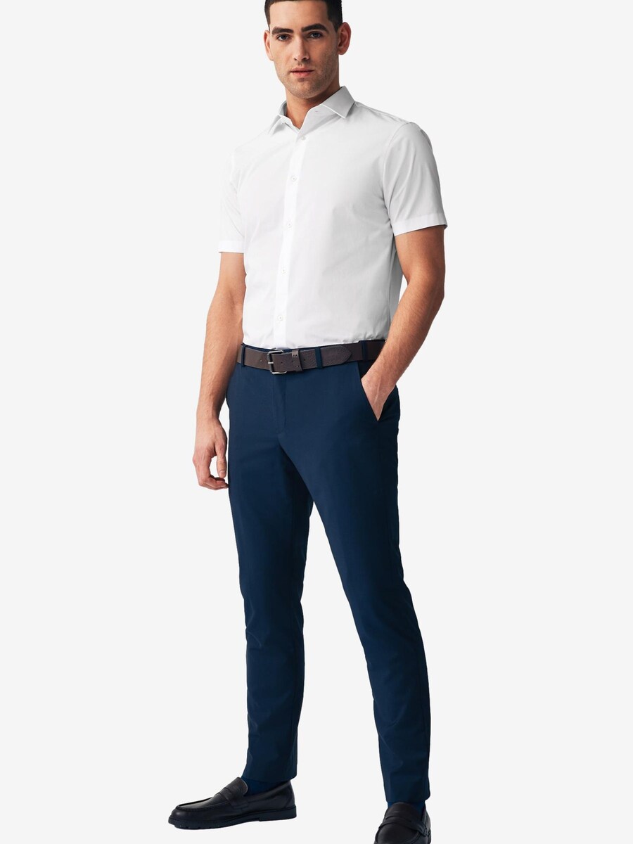 Повседневная рубашка Next Regular fit Button Up Shirt Easy Care, белый — фото 2