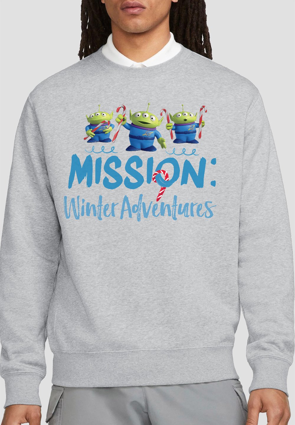 

Толстовка TOY STORY MISSION WINTER ADVENTURE ALIENS AT CHRISTMAS Disney, серый
