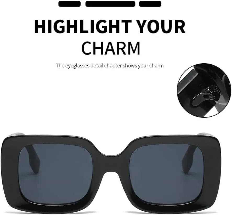 

Велосипедные солнцезащитные очки 2027 года для женщин, прямоугольные, для путешествий, модные, ретро, ​​маленькие, с защитой от УФ-излучения UV400 MTZJH, Yellow Black