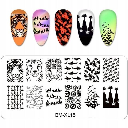 

Пластина для штампов для ногтей Cat Patterns BM-XL15, Frezarkowo