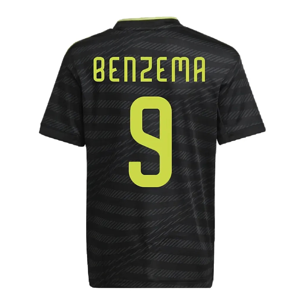Футбольная форма Benzema 9 Real Madrid 2022-23, черный — фото 2