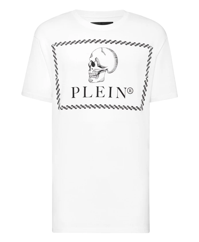 

Футболка с круглым вырезом и черепом Philipp Plein, белый