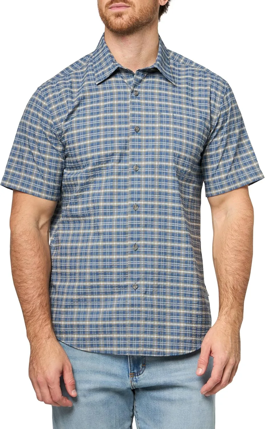 

Eddie Bauer мужская рубашка с коротким рукавом из ситца