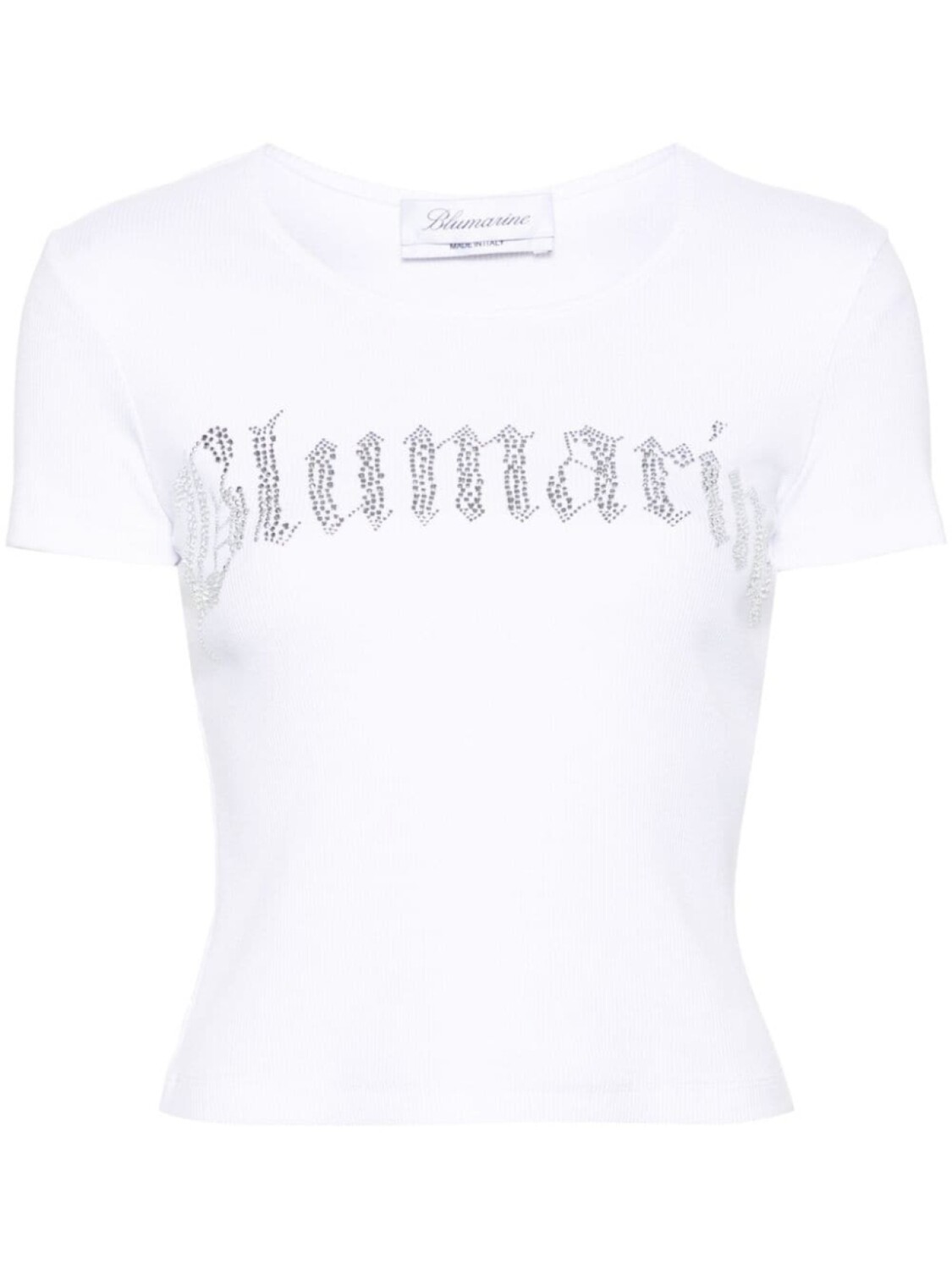 

Blumarine футболка со стразами, белый