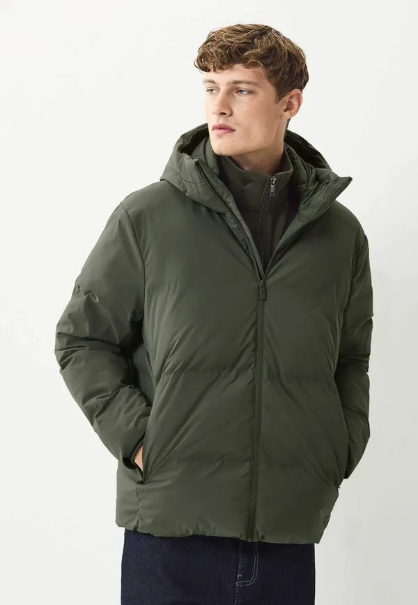 Зимняя куртка-пуховик стандартного кроя из термостойкого материала thermogen. Next, Khaki Green