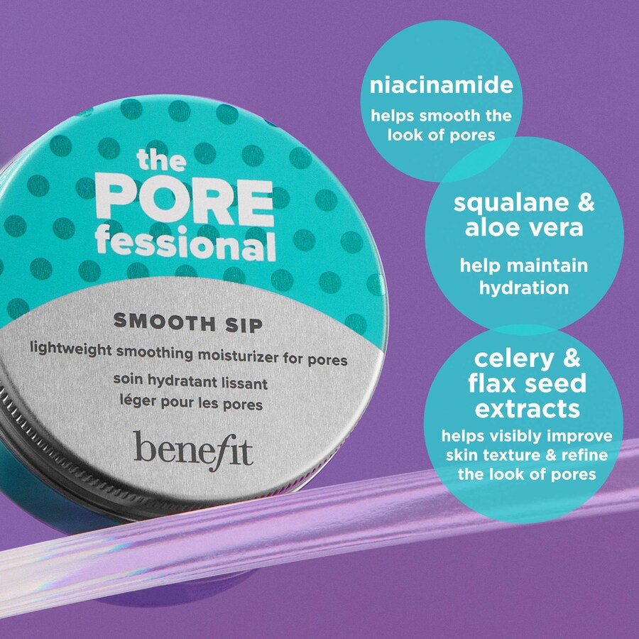 Крем для лица Benefit Cosmetics — Увлажняющий гель- POREfessional Smooth Sip Lightweight, 50 мл — фото 4