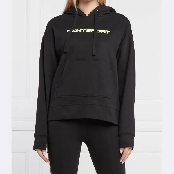 

Многослойный свитшот свободного кроя Dkny, черный