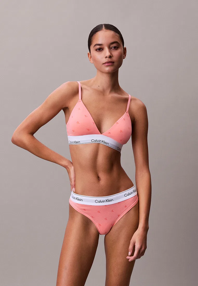 Бюстгальтер-бралетт треугольный, на легкой подкладке, Calvin Klein
