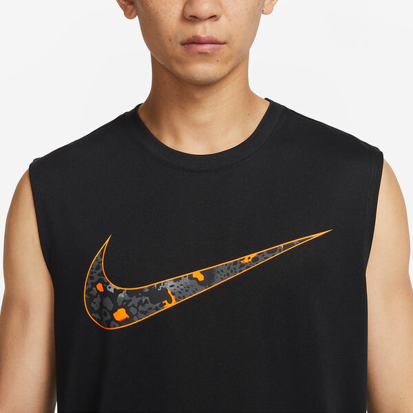 Футболка Nike Dri-FIT Sleeveless GCEL T-Shirt 'Black', черный — фото 2