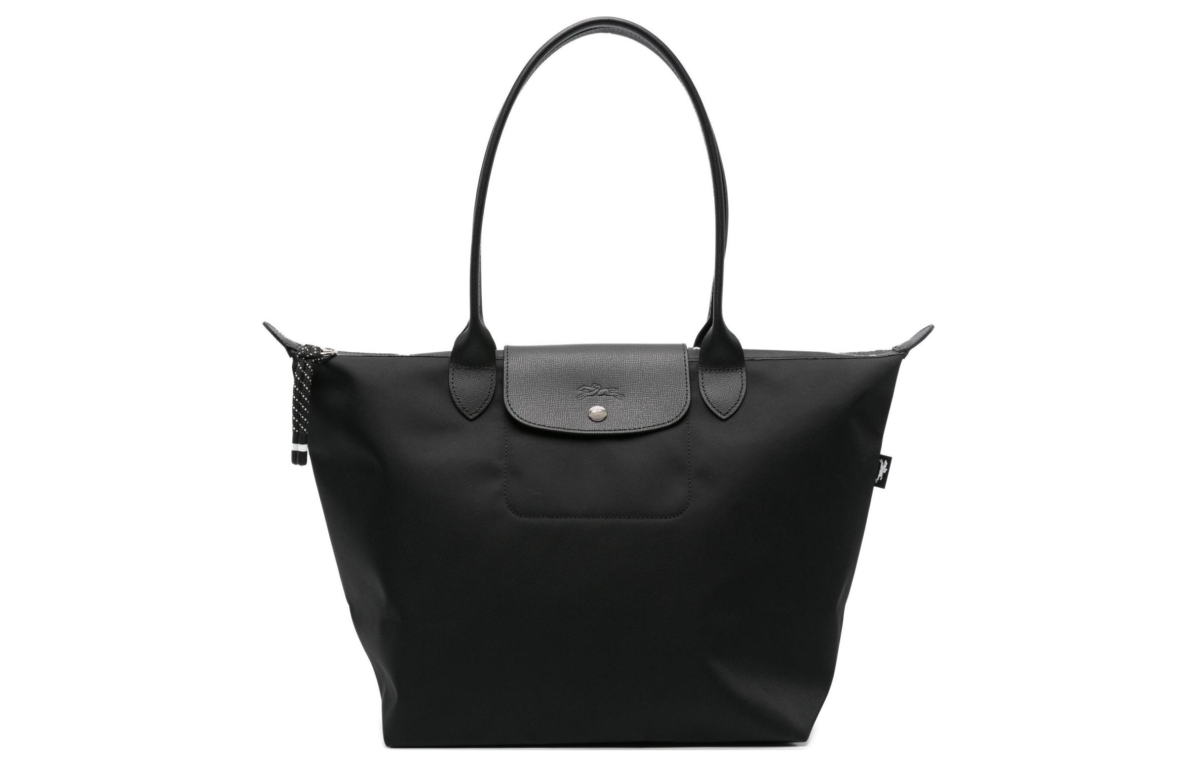 

Longchamp Женская сумка-шоппер Le Pliage из переработанного полиамидного холста, на одно плечо, большая, черная