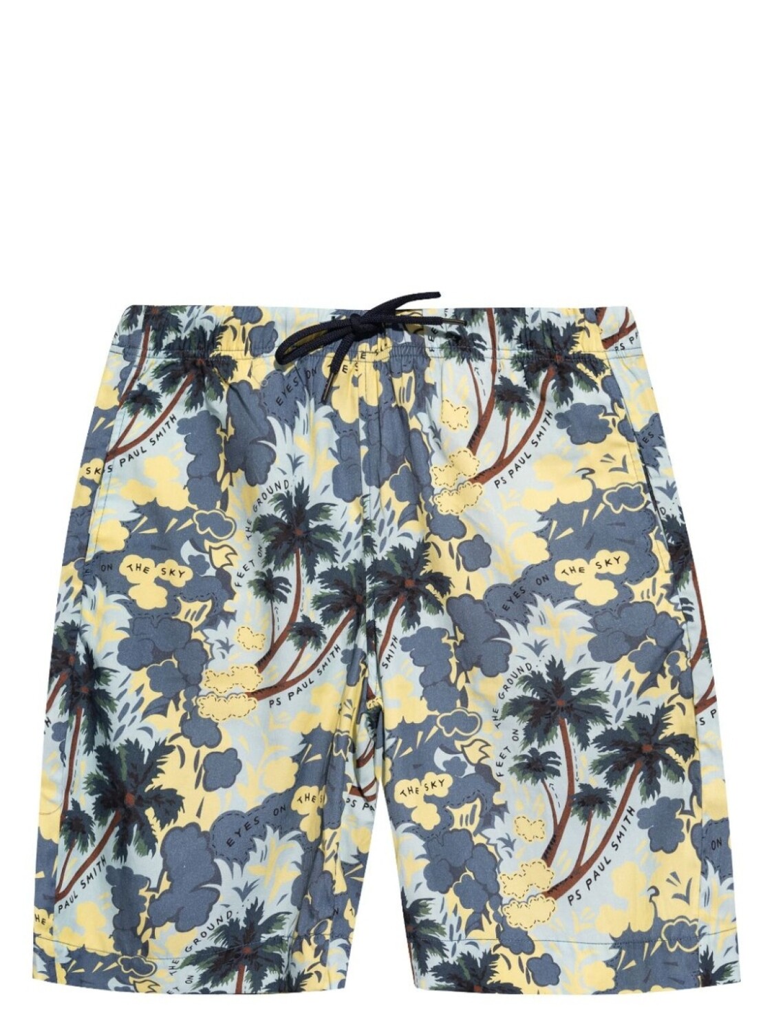 

Шорты с эластичным поясом и графическим принтом PS Paul Smith, синие
