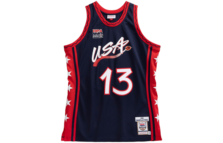 

Официальная футболка Mitchell & Ness 'США 1996 Шакил О’Нил' Mitchell Ness, темно-синий