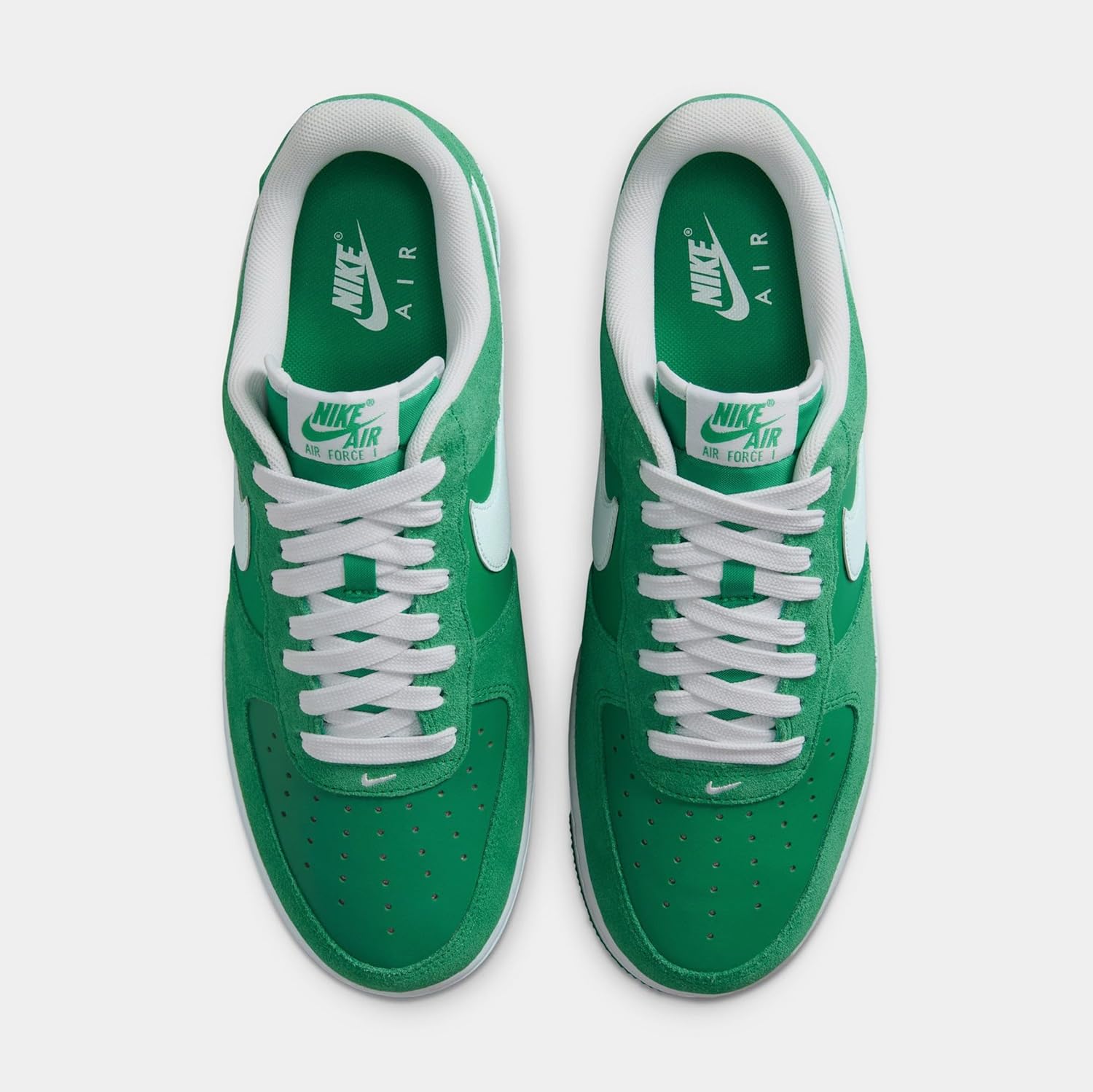 Кроссовки Nike Air Force 1 '07 Lv8 для мужчин, белый/зеленый — фото 2