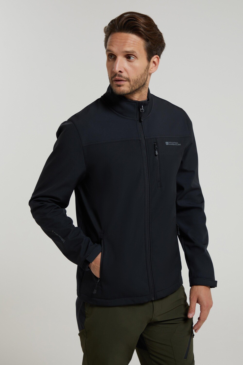 

Куртка Grasmere Softshell – легкое водонепроницаемое пальто Mountain Warehouse, черный