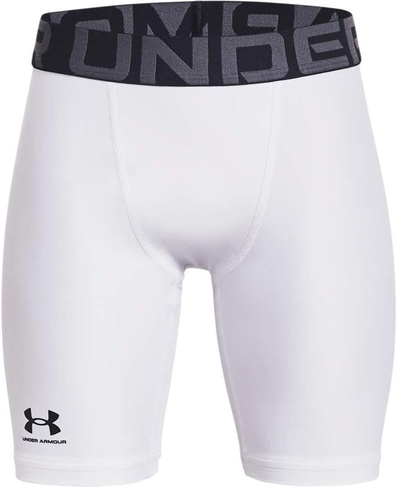 Детские шорты Under Armour HeatGear Armour, White (100)/Black — фото 3