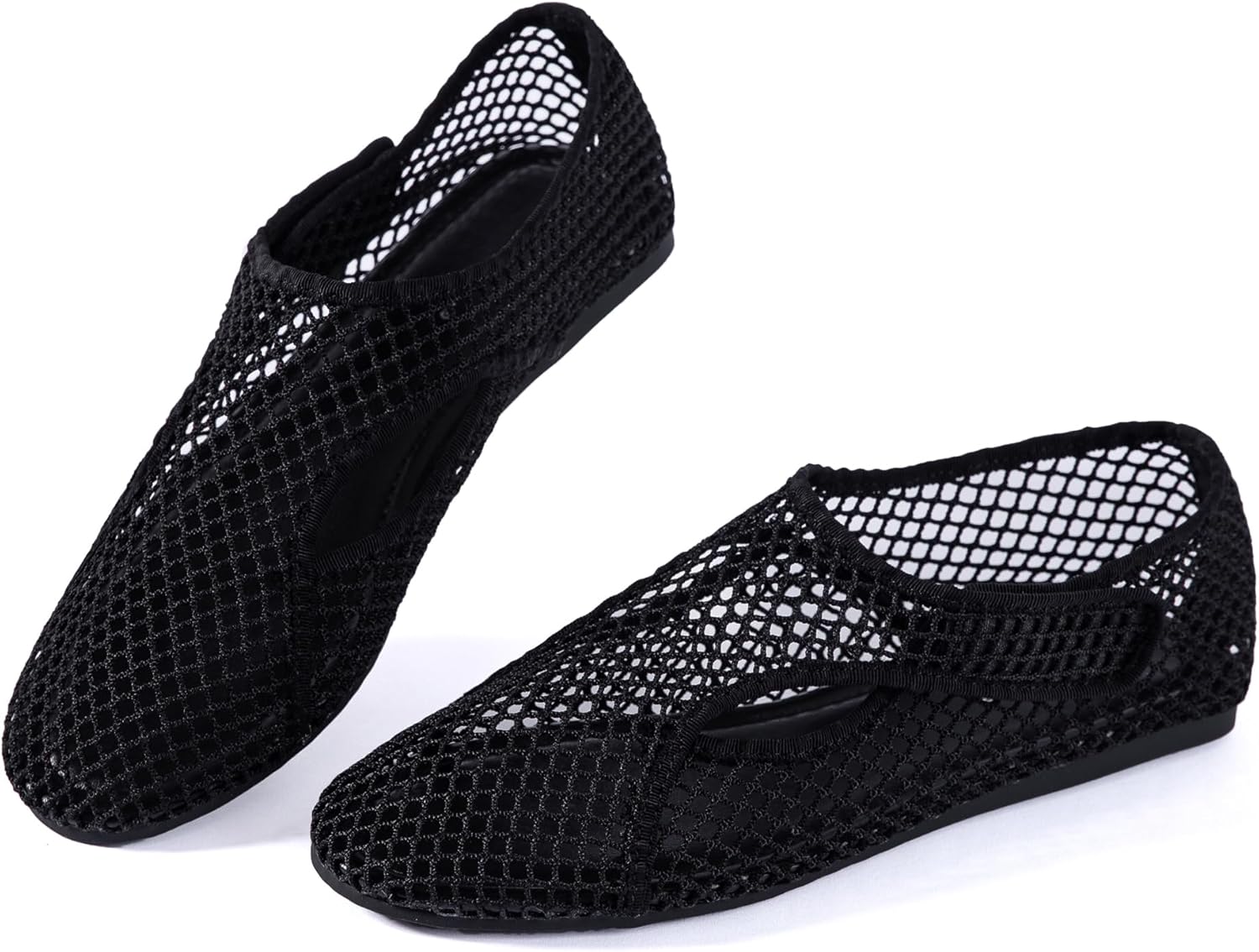 

Мокасины N.N.G Mesh Slip-On, дышащие легкие летние босоножки на плоской подошве, черный