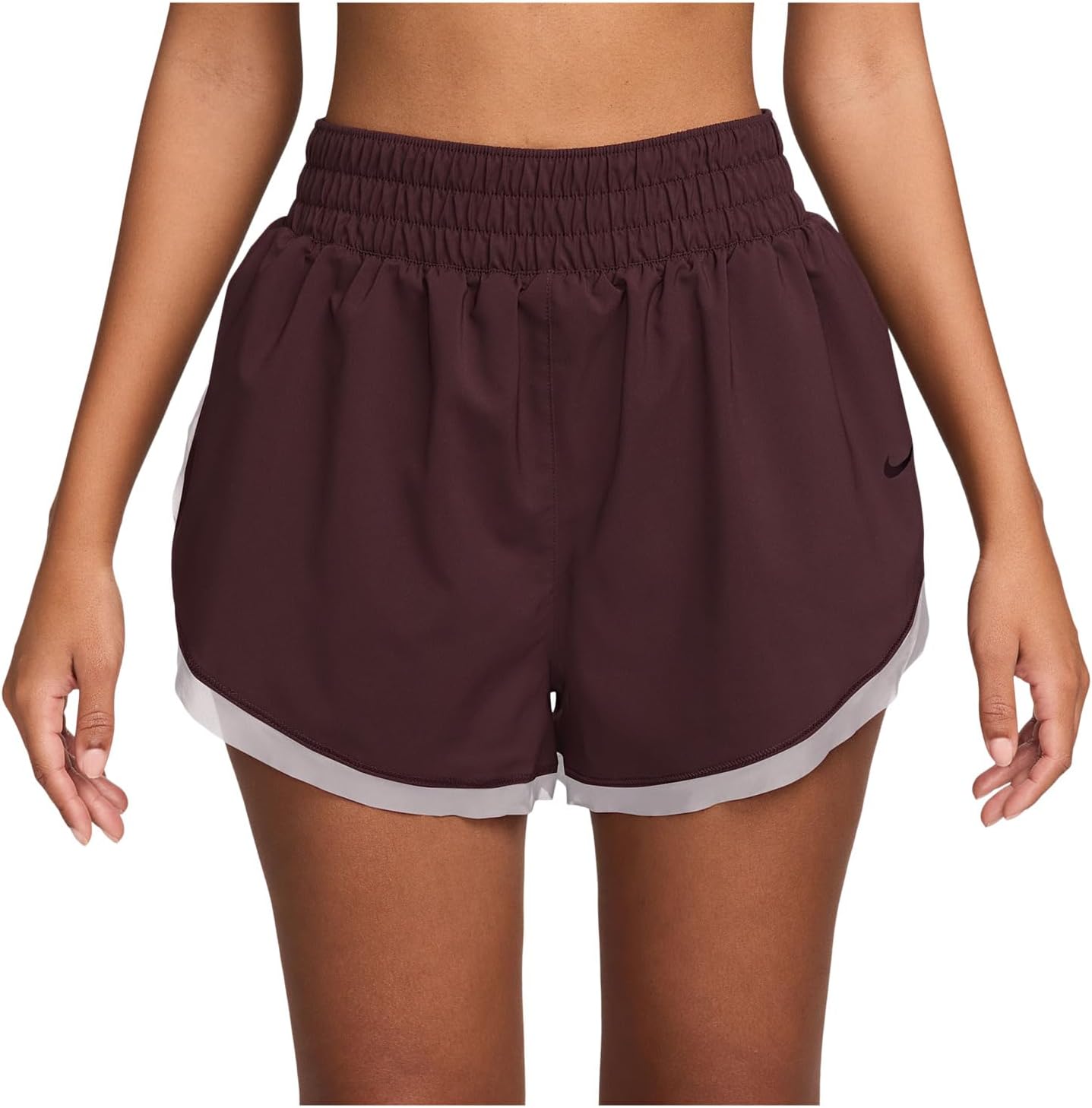 

Шорты Nike One Dri-fit Loose 3" Brief-lined Shorts, цвет Burgundy Crush/Burgundy Ash