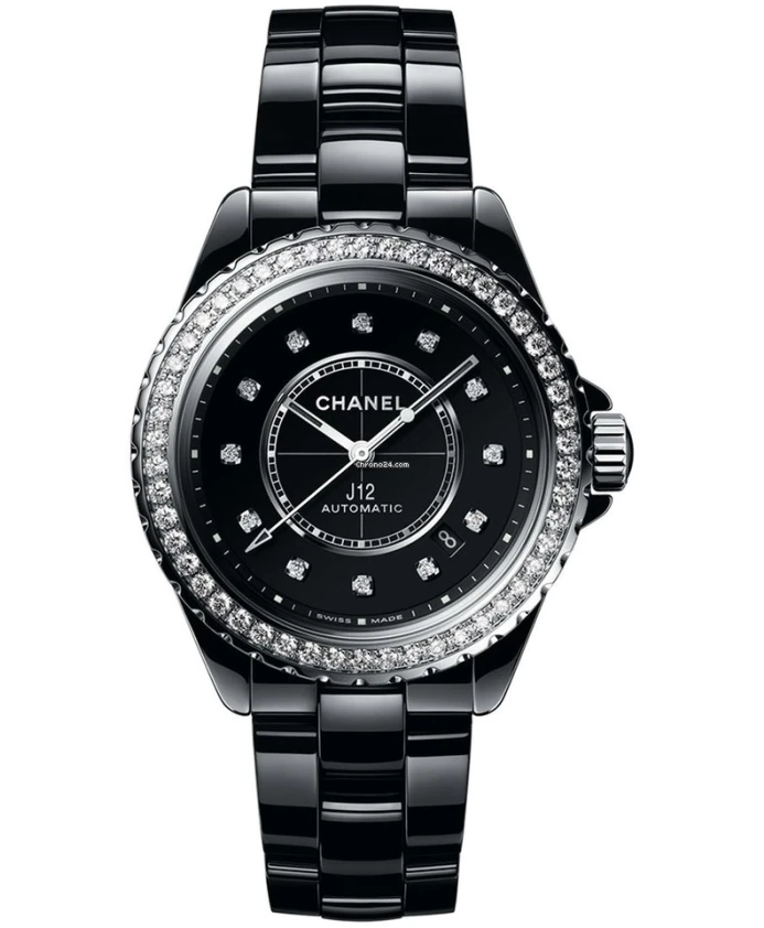 

Автоматические керамические часы J12 Chanel, черный