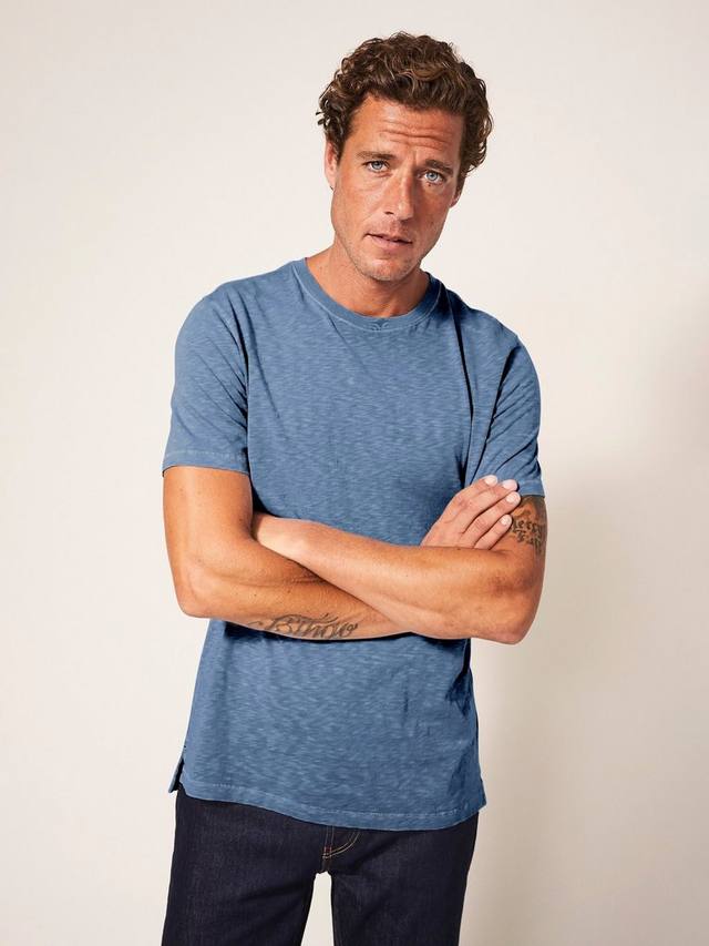 

Хлопковая футболка Abersoch White Stuff, Mid Blue