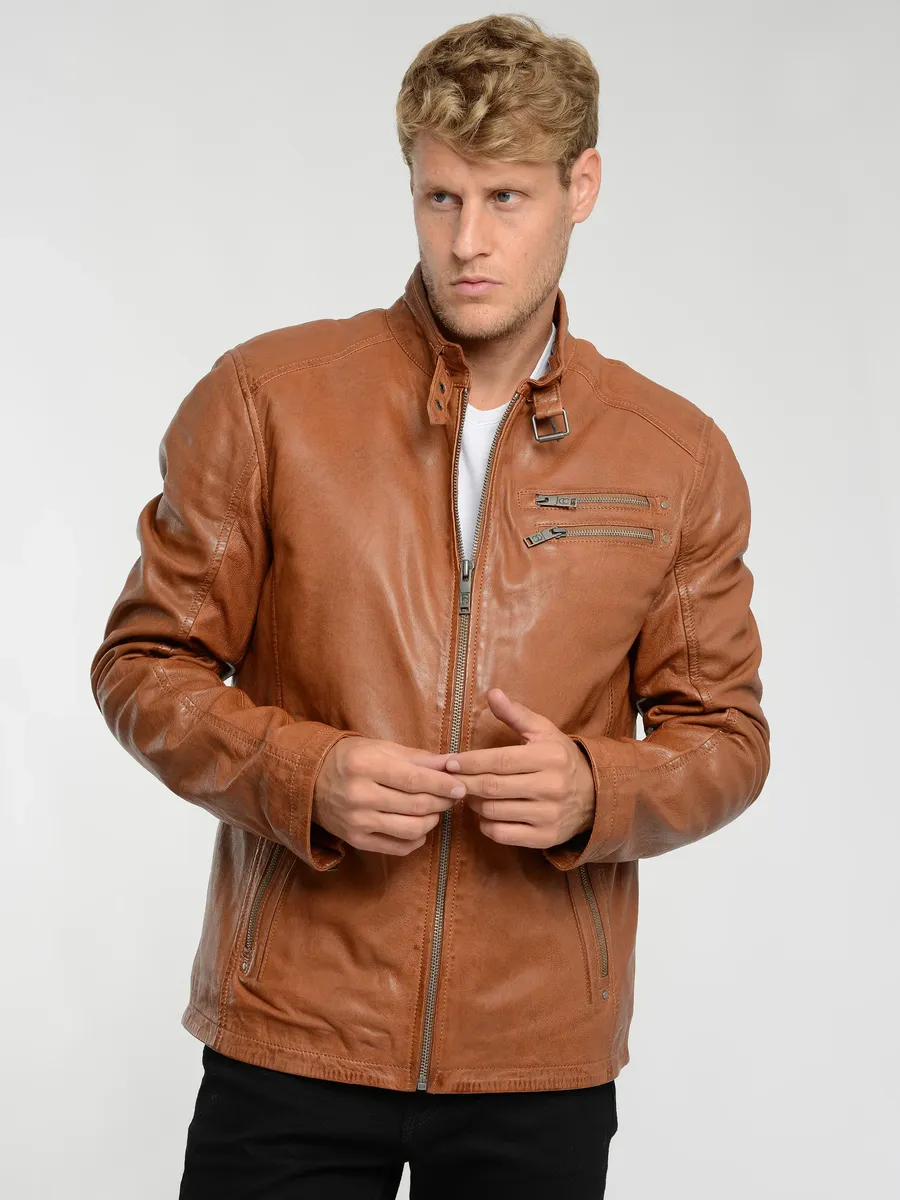 

Кожаная куртка JCC "3102239", цвет Cognac