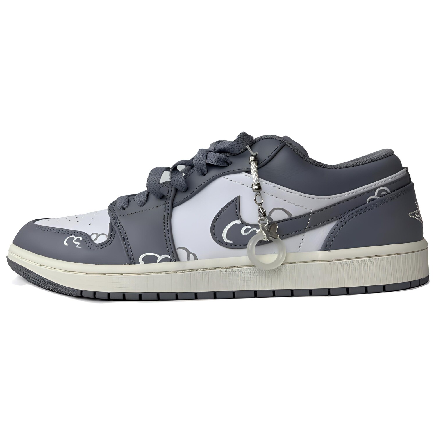 

Баскетбольные кроссовки Air 1 Vintage Men Low-Touch Invisible Gray/Sail White/White Jordan