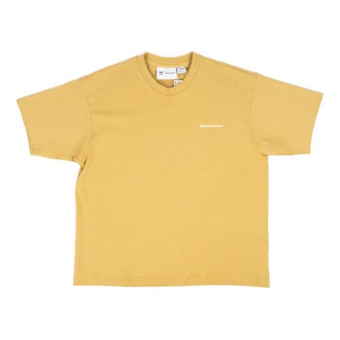 

Футболка adidas x Pharrell Humanrace Small Logo T-Shirt 'Tan', желто-коричневый