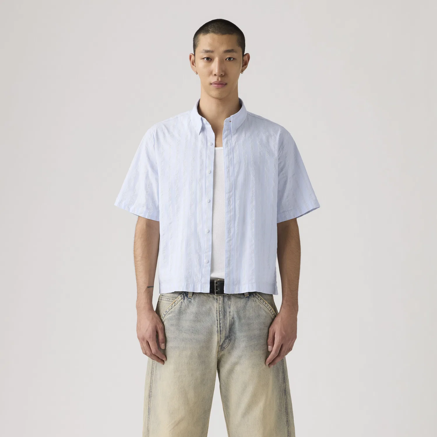 Рубашка свободного кроя с коротким рукавом Lama Levi's, Blue — фото 4