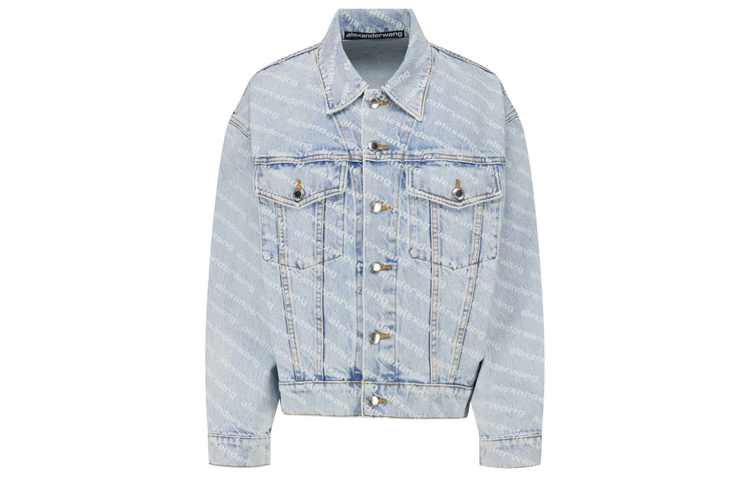 

Alexander Wang Джинсовая куртка с принтом Falling Back, Blue