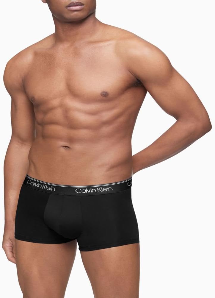Комплект из 3 трусов-боксеров Calvin Klein Men's Underwear Micro Stretch, 1 Black, 1 Convoy, 1 Red Gala — фото 2