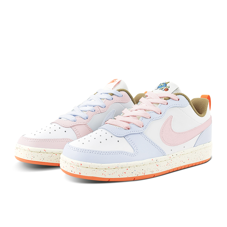 

Низкие детские кроссовки для скейтбординга Court Borough для подростков Nike, синий/розовый