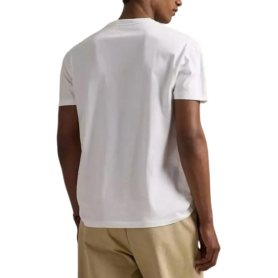 Футболка с коротким рукавом с принтом логотипа Polo Ralph Lauren, White — фото 4