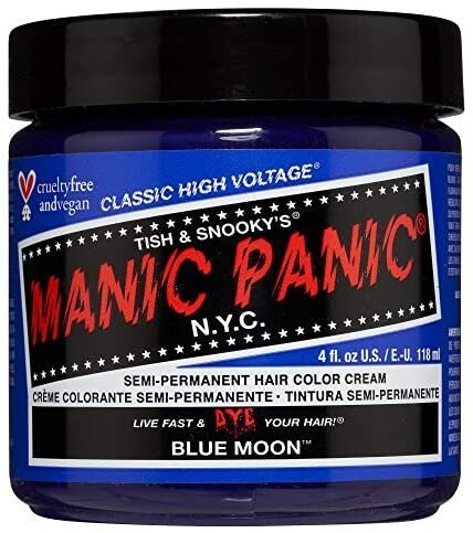 

Полуперманентный тонер-краситель Blue Moon, 118 мл Manic Panic