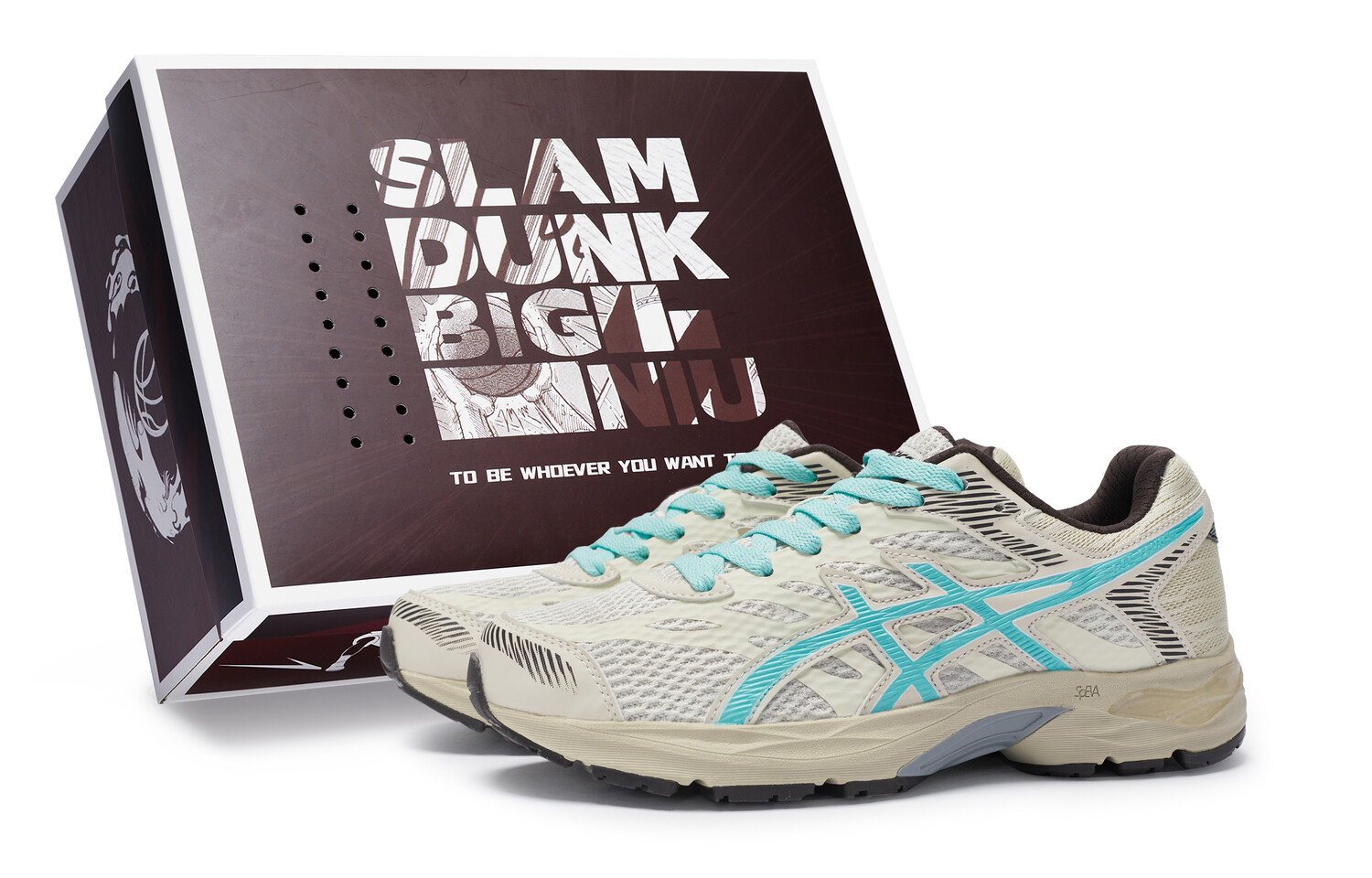 

Кроссовки Gel-Flux 4 женские с низким верхом бежево-голубого цвета Asics