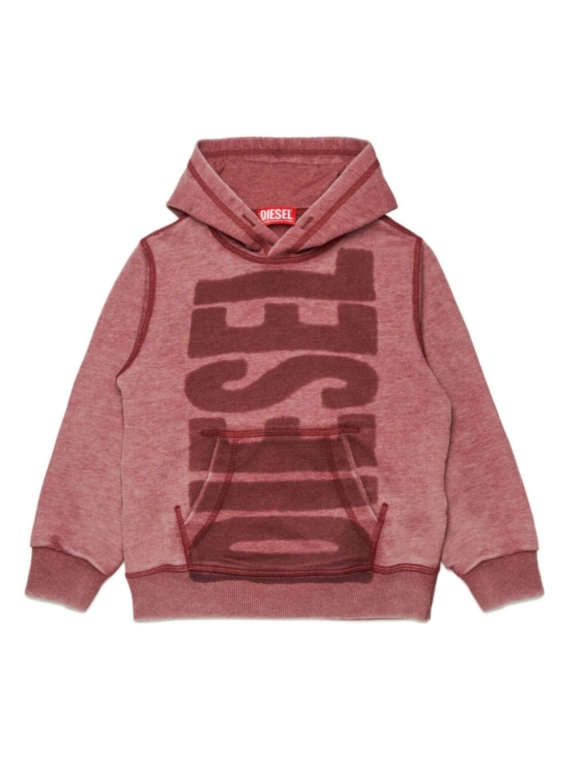 

Diesel Kids худи с логотипом, красный