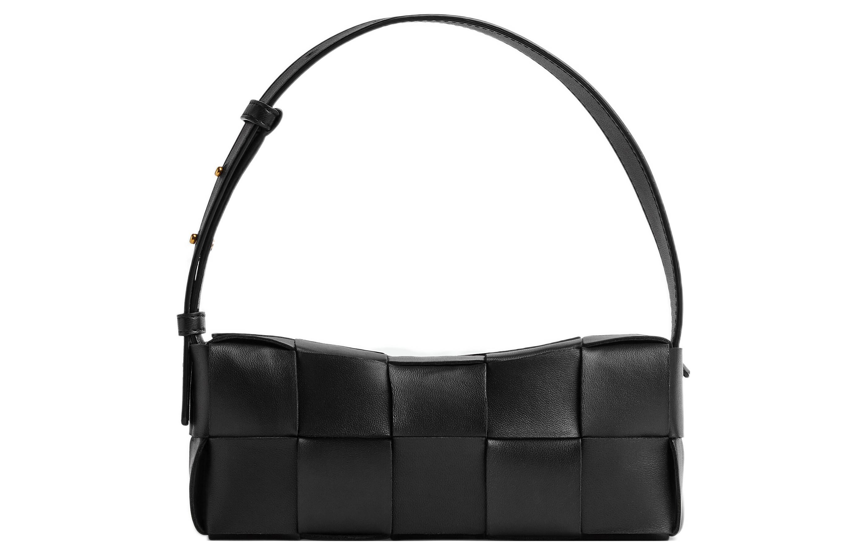 

Bottega Veneta Кирпич Сумка через плечо Кассета Маленькая Интреччо Черный