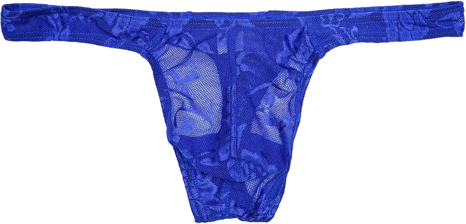 Боксеры кружевные, спортивные, Blue-1pc