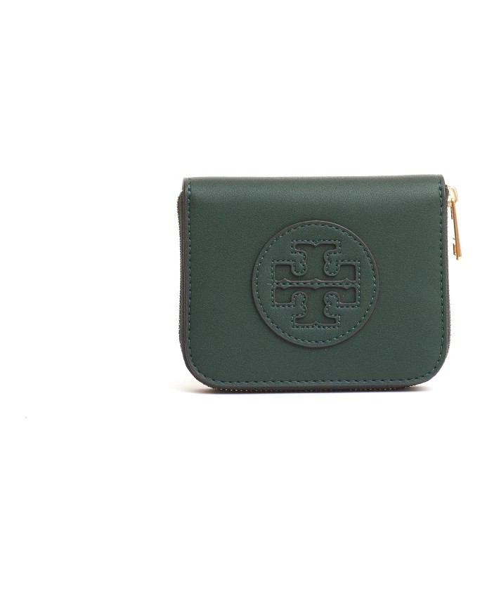 

Кожаный кошелек женские аксессуары Tory Burch, зеленый