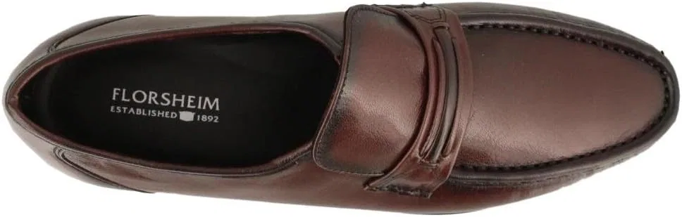 Лоферы Como, Florsheim, черно-вишневый — фото 3
